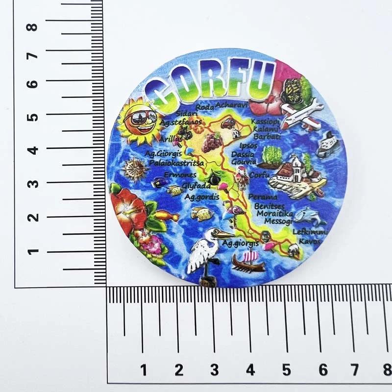 

Greece Fridge Magnets Corfu Travelling Souvenirs Fridge Stickers Home Decoration Photo Wall Magnetic Stickers Birthday Gifts