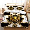 3D Digital Printing Gorgeous Quilt Cover and Pillowcase 2/3 Single Double Bed Home Textiles Soft Bedding Set Gift