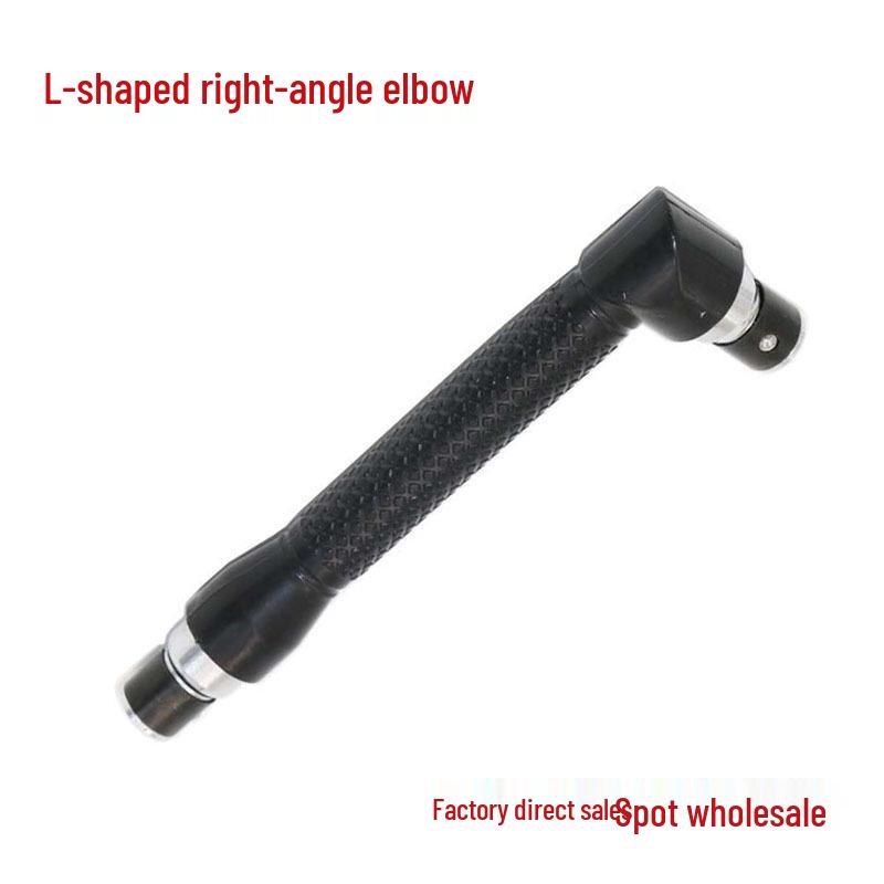Dual-Head L-Shape Hex Bit Wrench & Right-Angle Air Screwdriver Extension