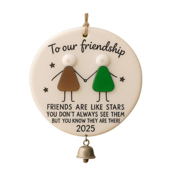 

Christmas Pendant to Our Friends Letter Pattern Festive Atmosphere Hanging Decoration Living Room Bedroom Garden Decor B