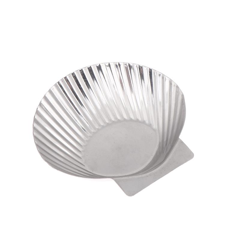 1/2Pcs Multifunctional Stainless Steel Oyster Dishes Grillable Baked Clams Scallop Seafood Oysters Grilling Pan Reusable