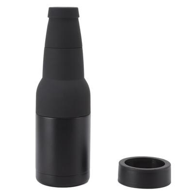 Stainless Steel Beer Can Double Walled Black Simple Insulated Cola Can with Bottle Opener for Home