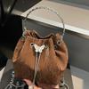 A Niche and Fashionable Hand-held Small Bag A Trendy and Stylish Chain Crossbody Bag and A Commuter Bucket Bag