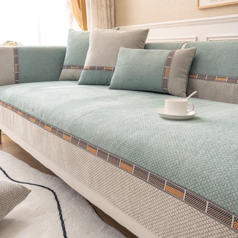 Modern Simple Sofa Cushion, Non-slip, Universal Chenille Sofa Towel for All Seasons, Seat Cushion 2025 New Sofa Cover