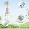 Plafonnier 1 ampoule - NETTLIFE - Spot de plafond LED 1 ampoule - Blanc - Orientable GU10 - Métal