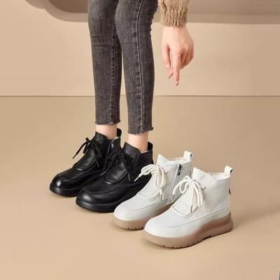 All-purpose Snow Boots for Women, New Style with Round Toe, Lined with Thick Fleece, Platform Sole Shoes