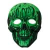 3D Skull Face Guard Glow In The Dark Lightweight EVA Fabric Realistic Design Halloween Headpiece Makeup Apparel Props