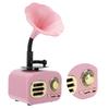 Portable Phonograph Vintage Retro Bluetooth Speaker Loudspeaker Box Equipment Accessory