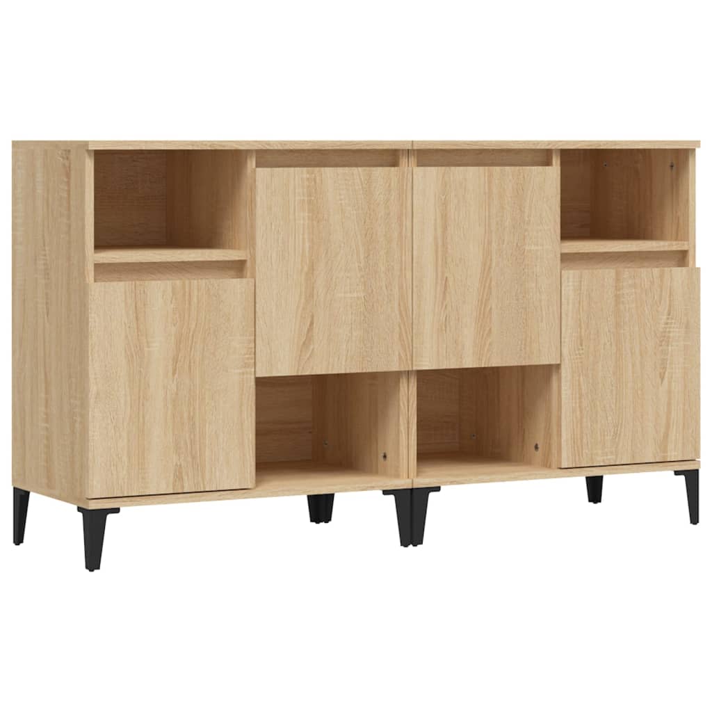 Sideboards 2 pcs Sonoma Oak 60 x 35 x 70 cm engineered wood