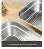 Double Ear Stainless Steel Kitchen Sink Draining Basket for Washing Vegetables & Fruits