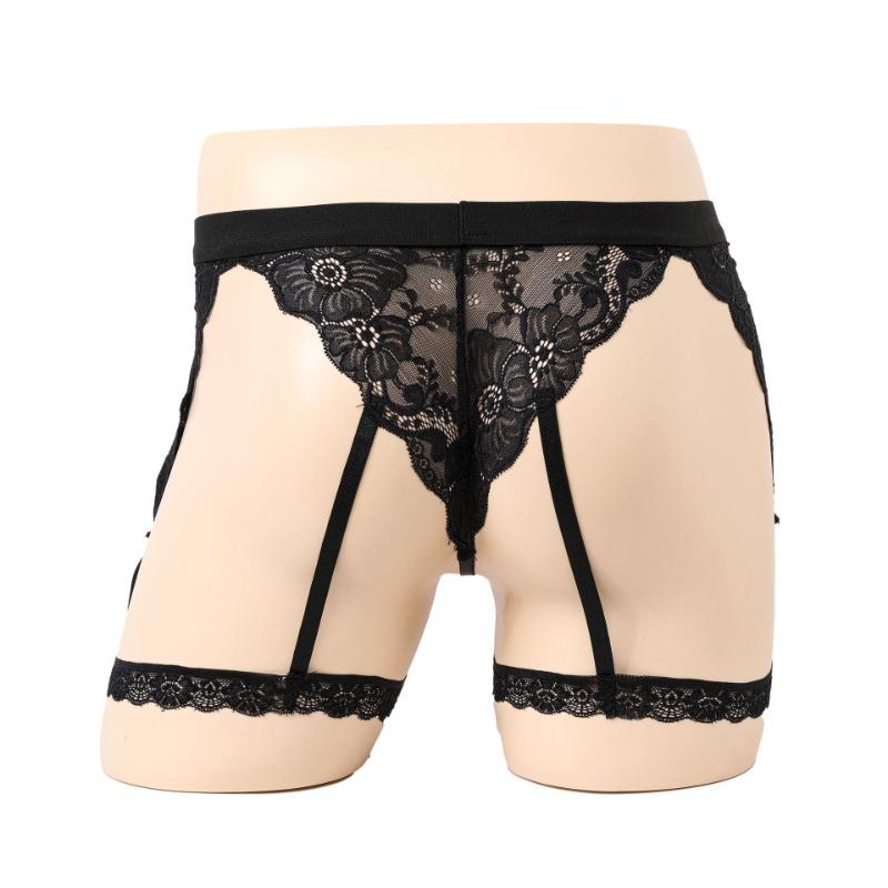 Hot Men's Sexy Underwear Lace Hollow Elastic Men's Elastic Panties