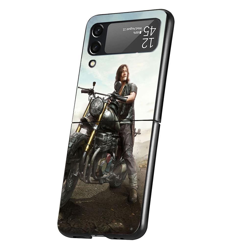

The Walking Dead Daryl Dixon Case Phone Cover for Samsung Galaxy Z Flip 7 6 5 4 3 5G ZFlip7 ZFlip6 ZFlip5 ZFlip4 ZFlip3 Black Fu Samsung Z Flip 6