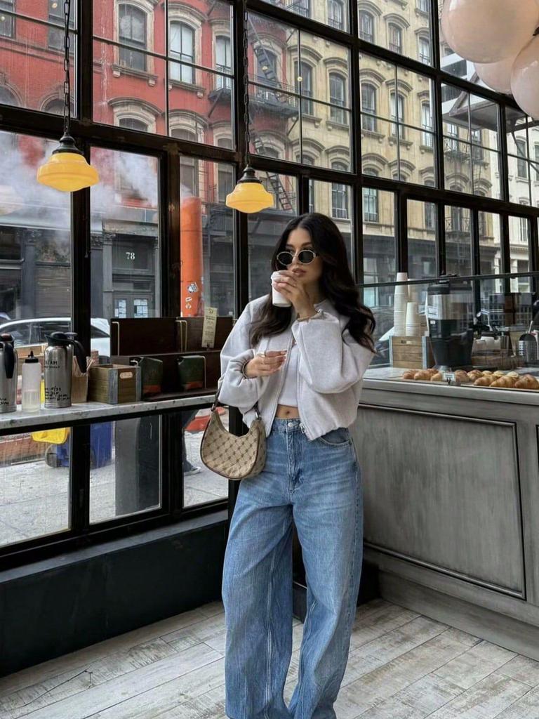 New Women's Two-Tone Soft Pilot Jacket