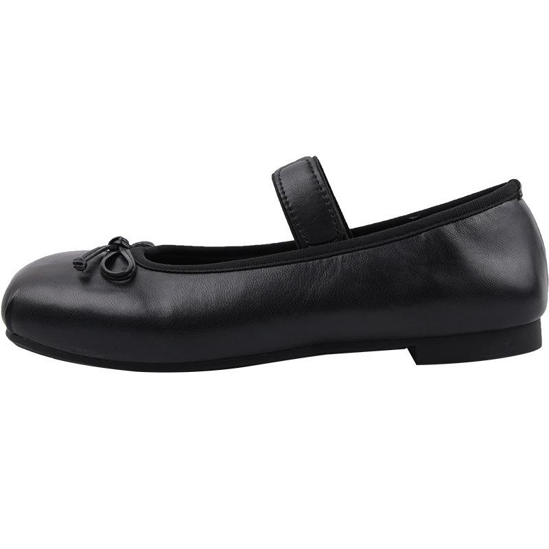 Dámské stříbrné lodičky s nízkým podpatkem, s lehkým svrškem, jarní a podzimní novinka 2025, baleríny s měkkou podrážkou, retro francouzské boty Mary Jane