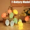 Christmas Decoration Crack Egg LED Light String Lamp Garden Festival Lighting Strings Room Decor New Year Atmosphere