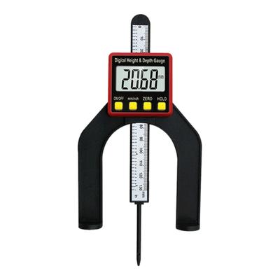 Portable Digital Height Gauge Table Saw Depth Measuring Ruler, Router Depth Gauge Saw Table Thickness Gauge LCD Height