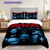 Slipknot Dark Metal Artistry Bedding (1 * duvet cover + 2 * pillowcase, without core) 2D Flat Duvet cover and pillowcase Christmas birthday gift