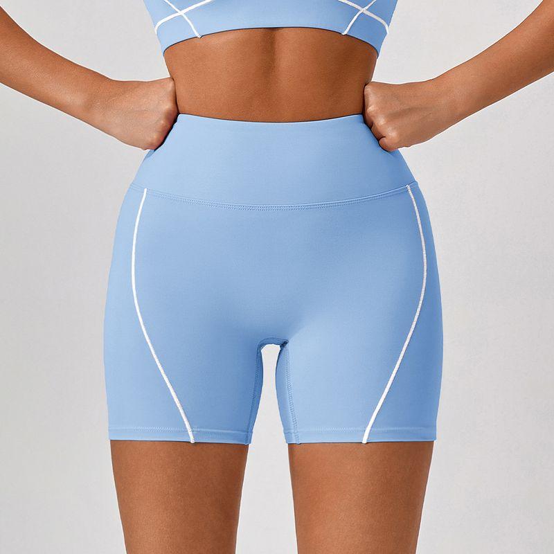 

Fashion Nude Feel Tight Sports Bra Large U-Shaped Beauty Back Yoga Underwear Women s Inner Wear Outer Wear Workout Top Quick-Drying S Water Blue shorts