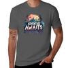 Adventure Awaits 4 Camp Lover Travel Lover Camp Gift Camp Tshirt Summer Holiday Casual Tee