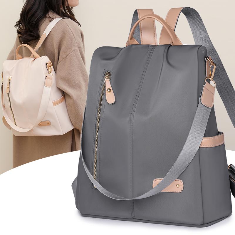 Women's Travel Backpack Casual Waterproof Nyl Shoulder Bags Female Large Capacity Handbags Rucksack Fashi Purse School Pack