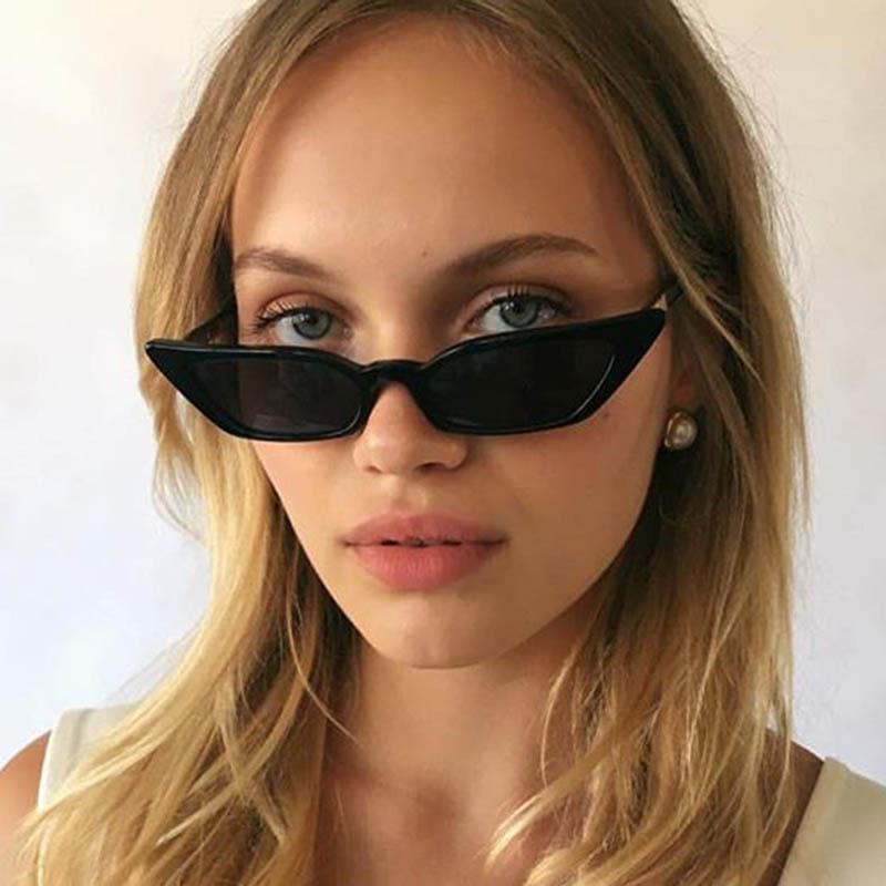 Elegant Women Cat Eye Design Sunglasses With Retro Small Eyeglass And Uv Protection