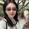 New Style Fashion Sunglasses Korean Style Oval Shape ladies's Sun sleek Glasses Holiday Travelling Female Sunglass