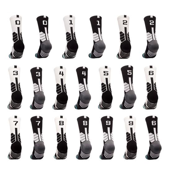 Șosete de baschet cu dungi anti-alunecare rezistente la șocuri Design util de imprimare Fotbal