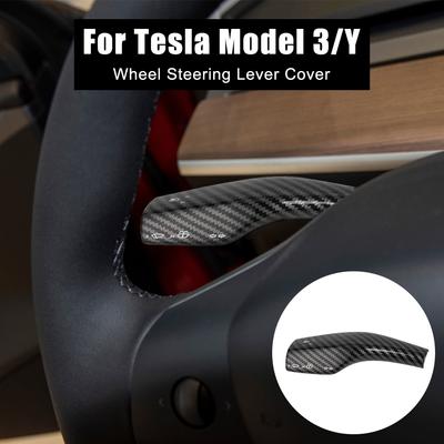 For Tesla Model 3 Y Interior Remodel Armor Steering Rod Car Wiper Steering Wheel Shift Protection Cover Car Column Shift Knob Cover Decor