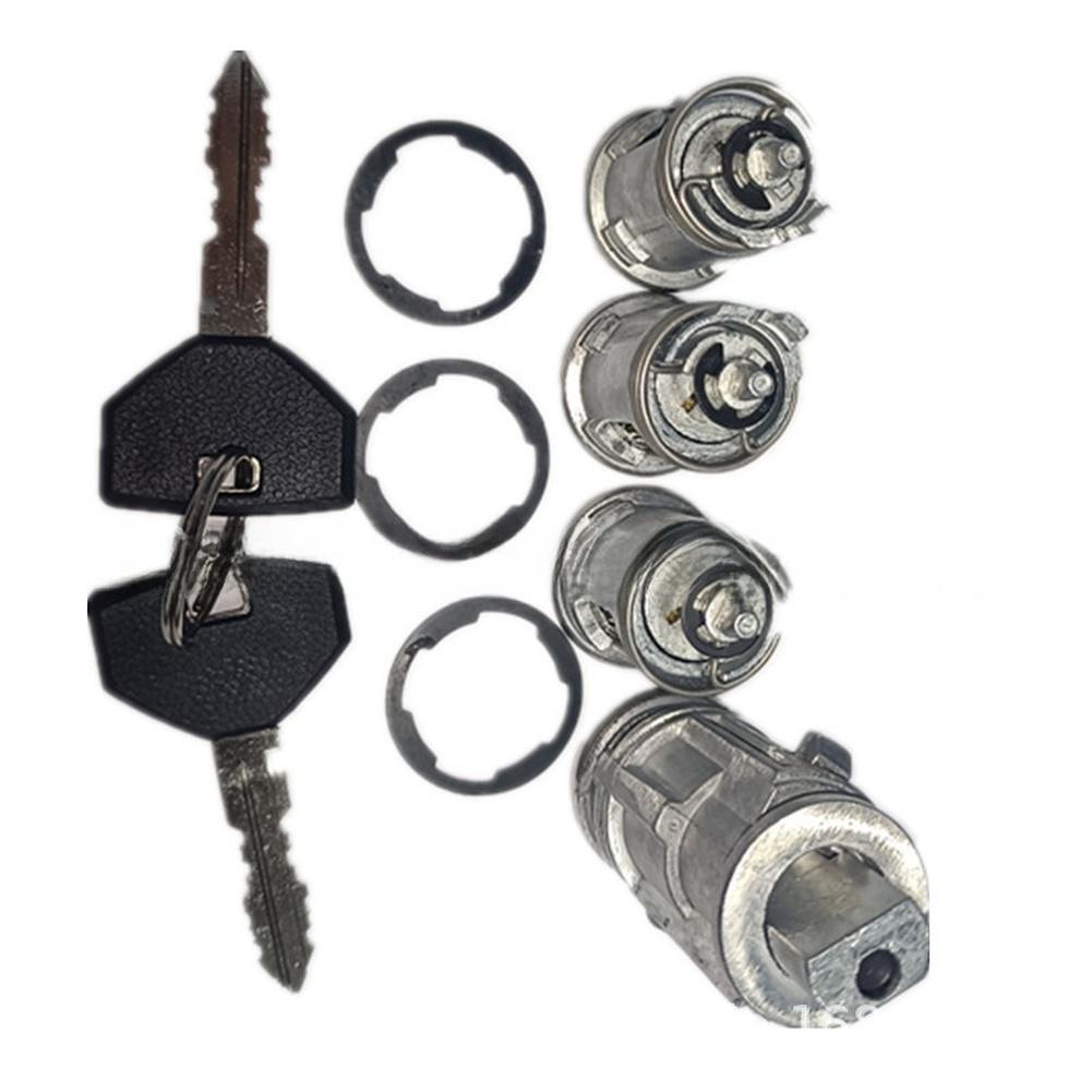 Replacement Key Ignition Switch Ignition Key Switch Replacement Ignition Switch Chrome-plated Finish Complete Lock Set