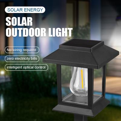 Waterproof Solar LED Garden Light Small Square Yard Decoration Outdoor Waterproof House Lawn Lighting Solar Powered Bright
