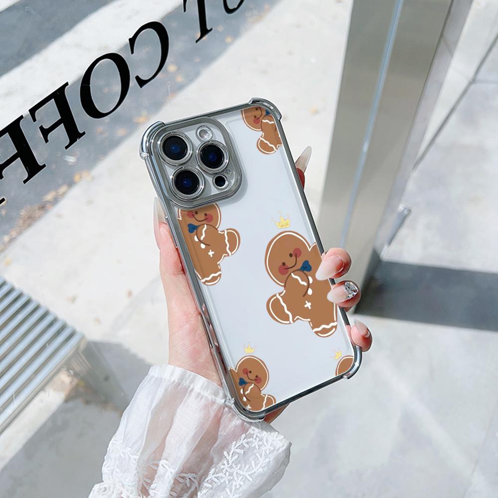 Ae104 Christmas Tree Merry Christmas Electroplated TPU Phone Cases for A20s A54 A12 A14 S22 S23 S24 Ultra A55 A15 S21 FE Four Corner Protection Cover