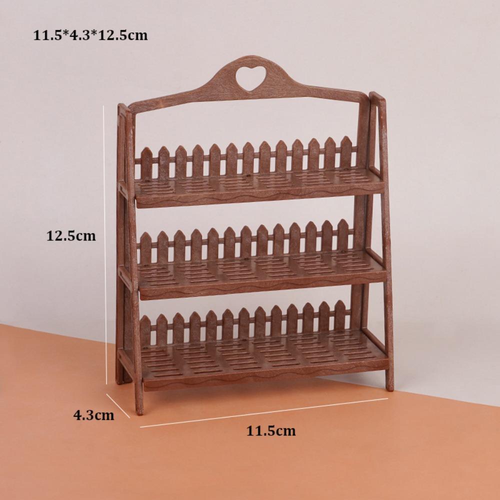 High Quality Mini 1:12 Dollhouse Furniture Multistyles Plastic DIY Miniature Shelf Bogu Empty Shelf