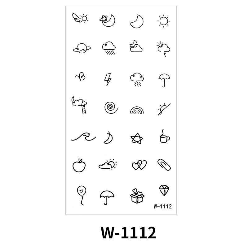 Cartoon Tattoo Sticker Waterproof Small Fresh Children Cute Tattoo Sticker