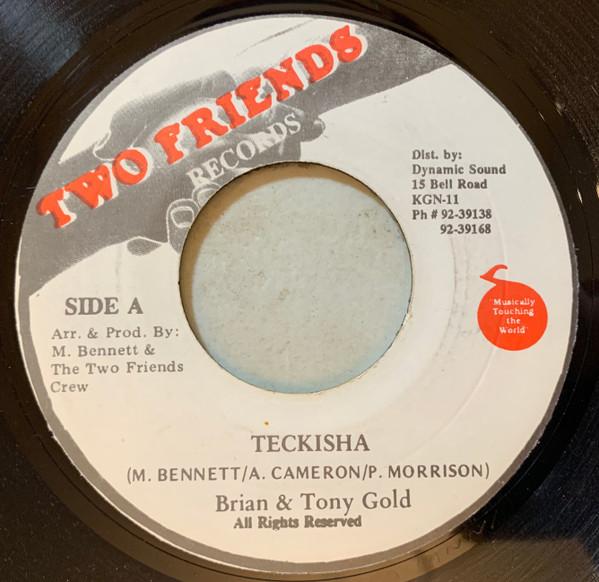 

7inch Record BRIAN TONY GOLD Teckisha NONE Two Friends Rec Jamaica Reggae Ska Dub Used