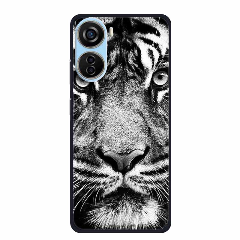 For ZTE Axon 40 LITE Case Popular Picture Black Silicone Soft Back Cover Case For ZTE Axon 40 Lite Case 40Lite Phone Cover Coque