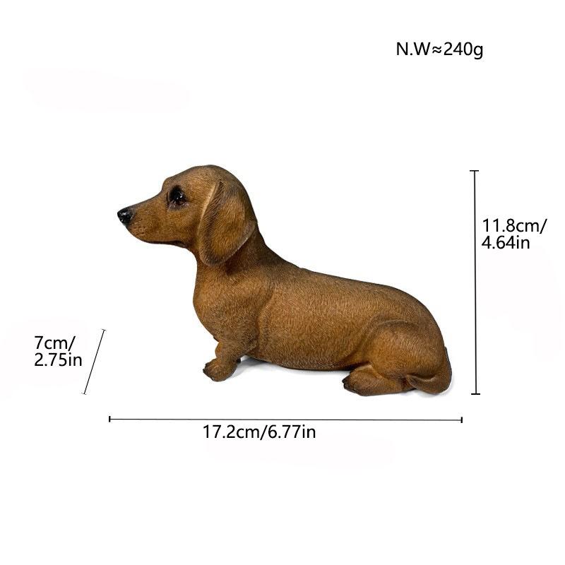New Dachshund Ornaments Creative Home Living Room Resin Crafts Desktop Decoration Decorations