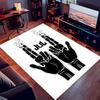 1pc Jul  rapper Print Area Rug - Soft, Washable Non-Slip Indoor Mat for Office Chairs, Living Room, Home Office Decorative Rug