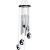 Hanging Bells for Home Decoration, Balcony, Living Room, and Bedroom | Home Décor Gift Items for Housewarming and Wall Décor (Silver, 4-Pipe)
