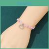 Hello Kitty Heartshaped Crystal Beaded Bracelet With Magnetic Clasp For Womens Friendship Jewelry