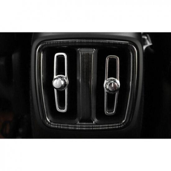 For Volvo XC40 2019-2022 Black Titanium Rear Air Outlet Vent Frame Cover Trim 1P
