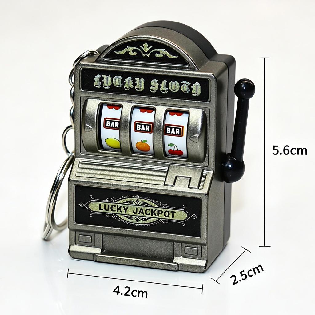 Retro Cross-Border Fruit Machine Spinner Keychain & Magnet