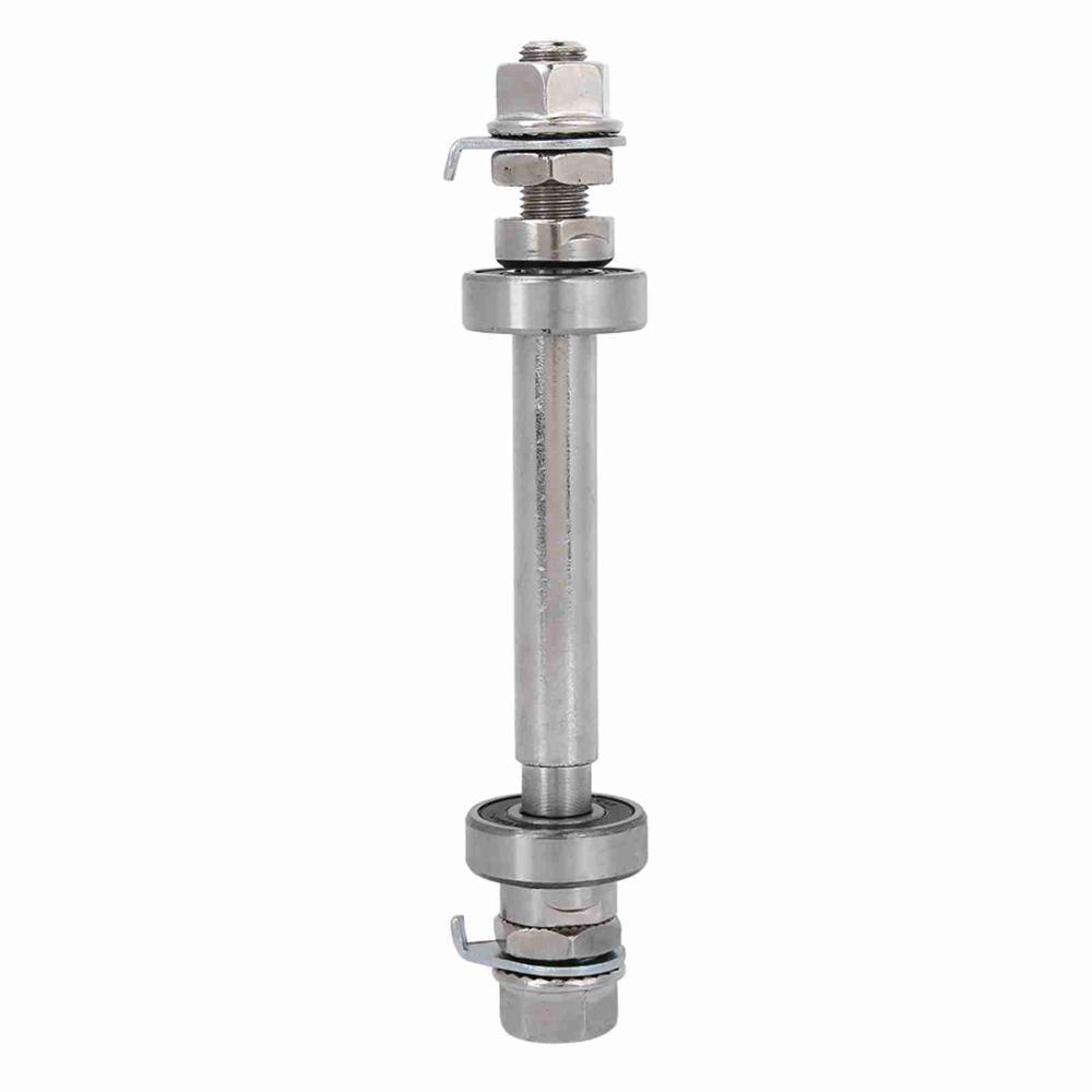 Durable Length 140mm 180mm Bike Wheel Hub Axle 6000 Bearing Sliver Solid Shaft Lever Metal Front Rear Hub Axle Bike Repair