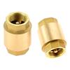 2pcs Brass Spring Check Valve 1/2 3/4 1 Inch NPT Female Thread Non Return One Way Horizontal Vertical In-Line Water Check Valve