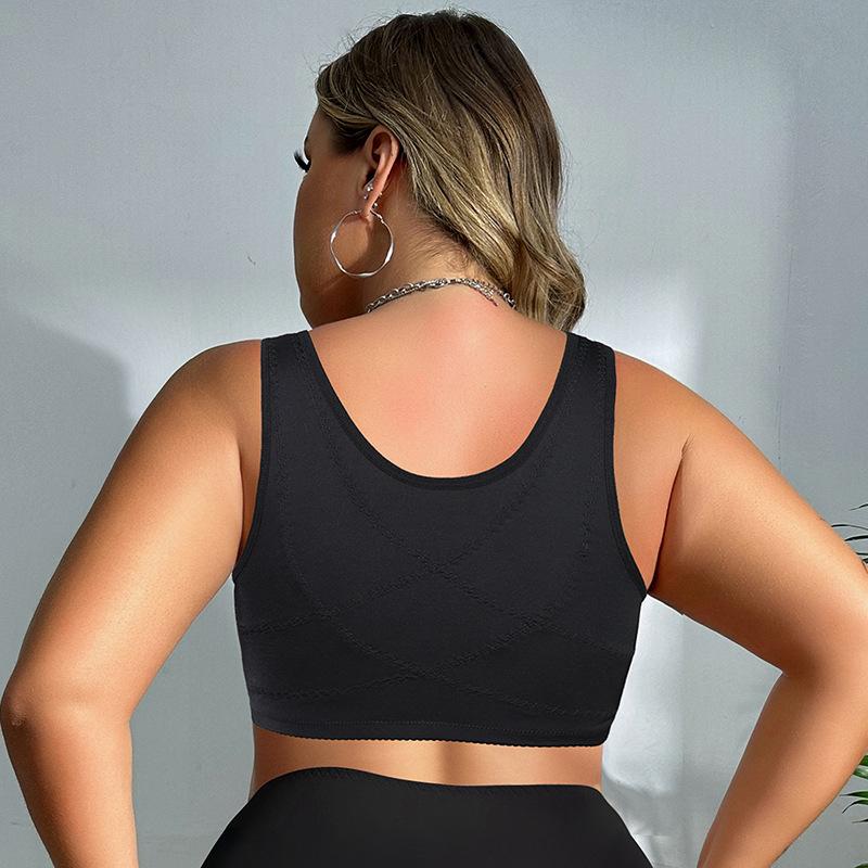 Large Breasts Make You Look Smaller Plus Size Seamless Underwear Front Buckle Ultra-thin Lace Bra Full Coverage No Wire Bra