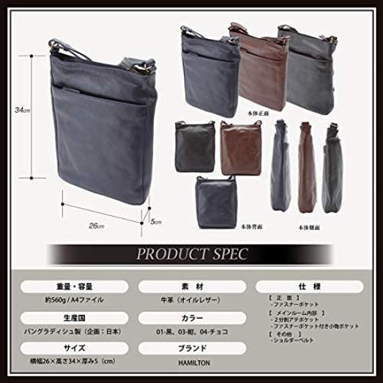 Hirano Bags Pánská taška přes rameno z pravé kůže, crossbody taška přes rameno, cestování, velikost A4, 34 cm vysoká, s originálními rukavicemi z moutonu, námořnická modř