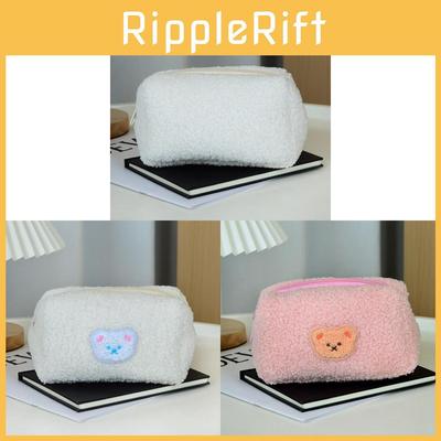 Plush Cartoon Animal Stationery Organizer With Waterproof Polyester Material For School Use