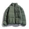 New Cotton-padded Clothes Men's Winter Thickened Warm Solid Color Student Jacket Winter Cotton-padded Jacket Men's Velvet Cotton-padded Clothes
