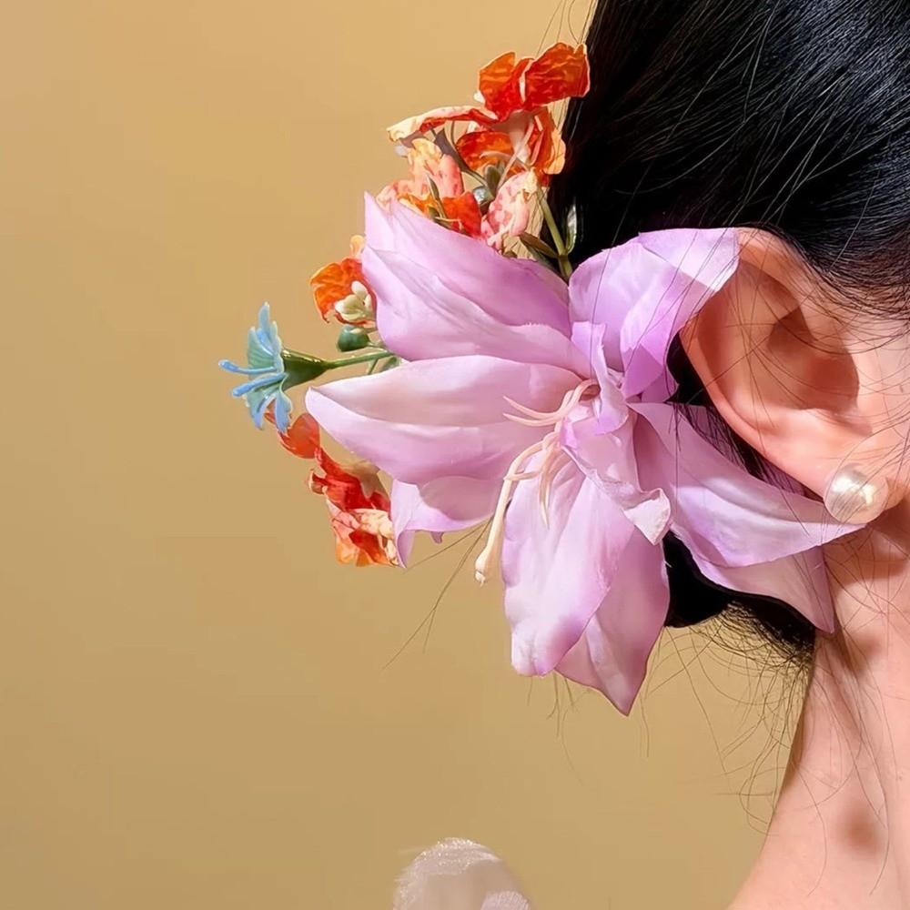 Simulation Flower Flower Hair Stick Bohemian Bride Hair Accessories Sweet Thai Hair Fork  Daily
