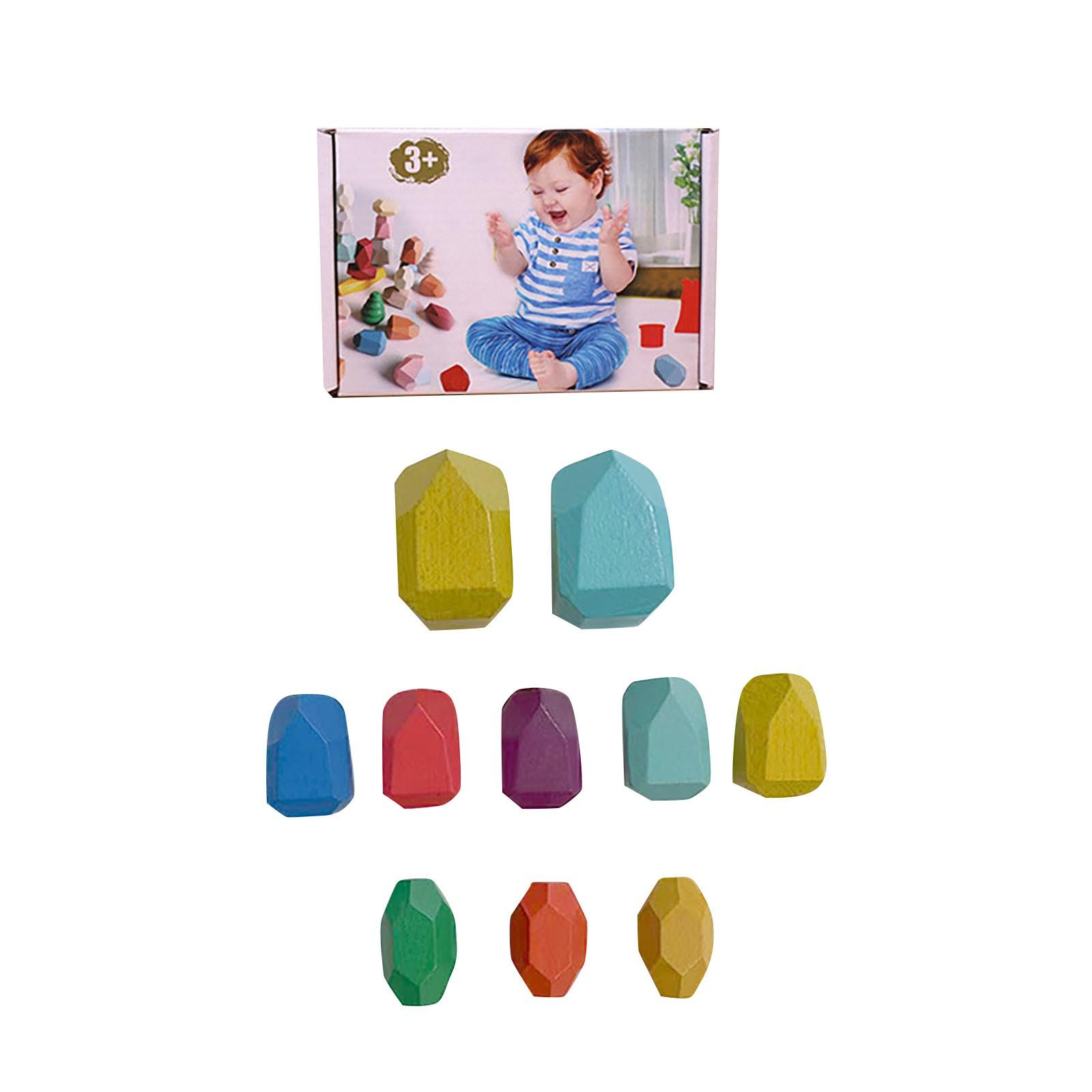 

Набір дерев яних блоків Blanace. Розвиваюча іграшка-головоломка. Легка гра-головоломка. (Багатобарвна ) One Size