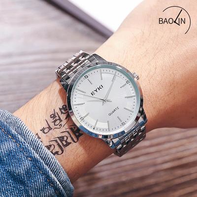 Men's Watch Steel Band Large Dial Simple Men's Quartz Watch Business Fashion Men's Watch